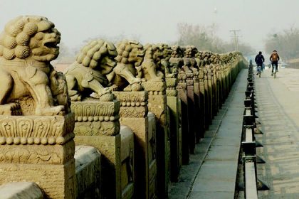 Ancient Stone in Marco Polo Bridge