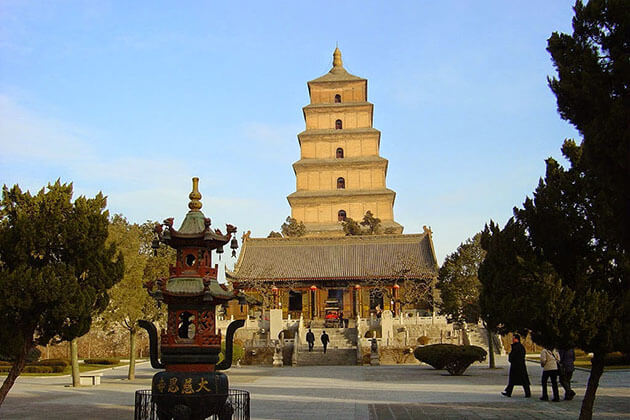 Big Wild Goose Pagoda Xian Shanghai Tour