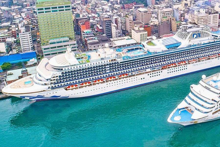 Cruise ship at Keelung Cruise Port