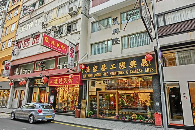 Hollywood Road in Hong Kong Tour from Cruise Port