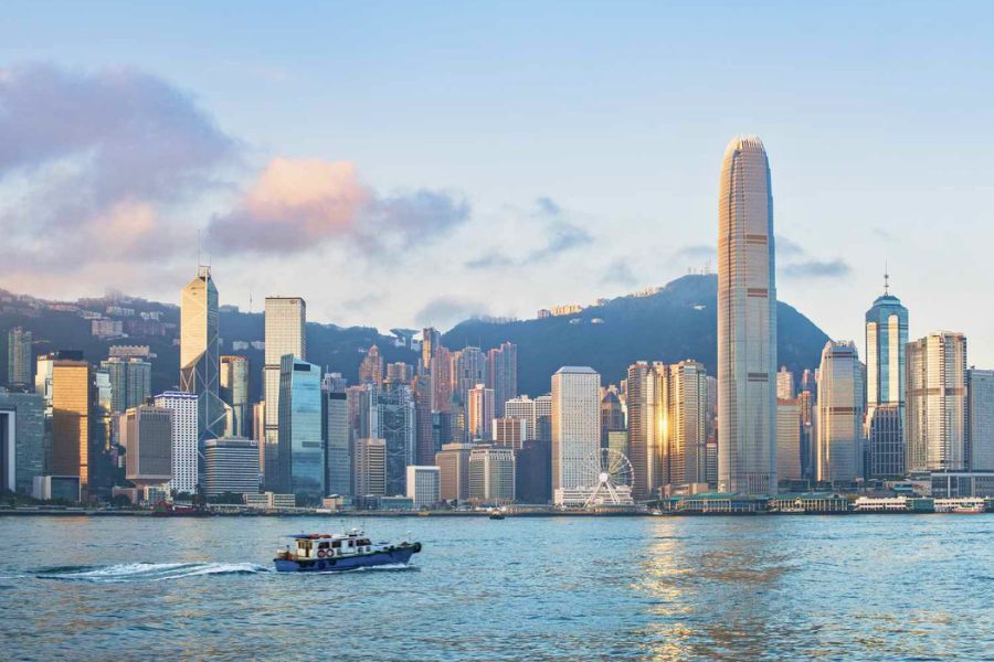 Hong Kong skyline from Victoria Harbour