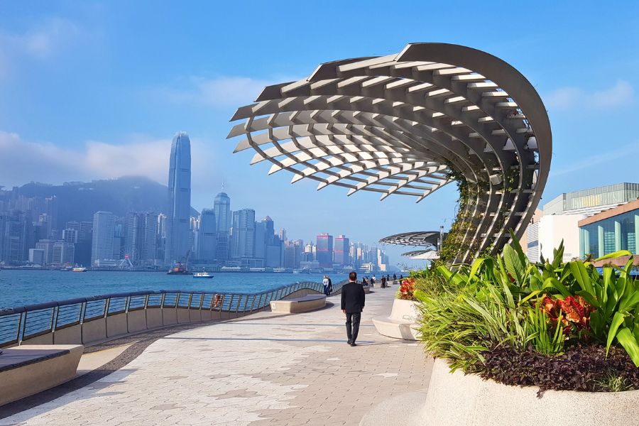 Kai Tak waterfront in Hong Kong
