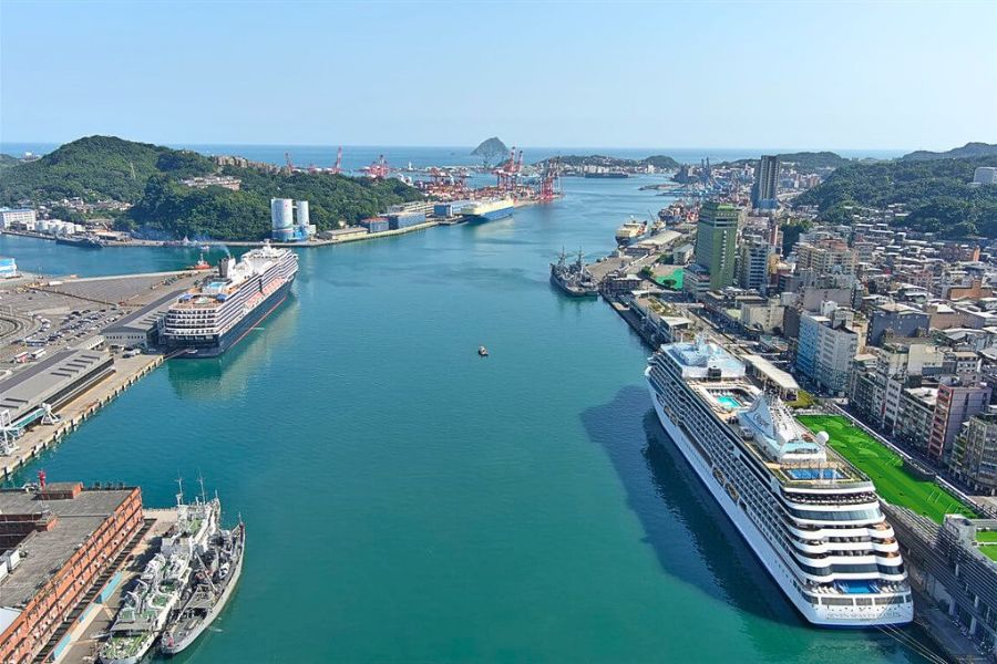 Keelung Harbor from above