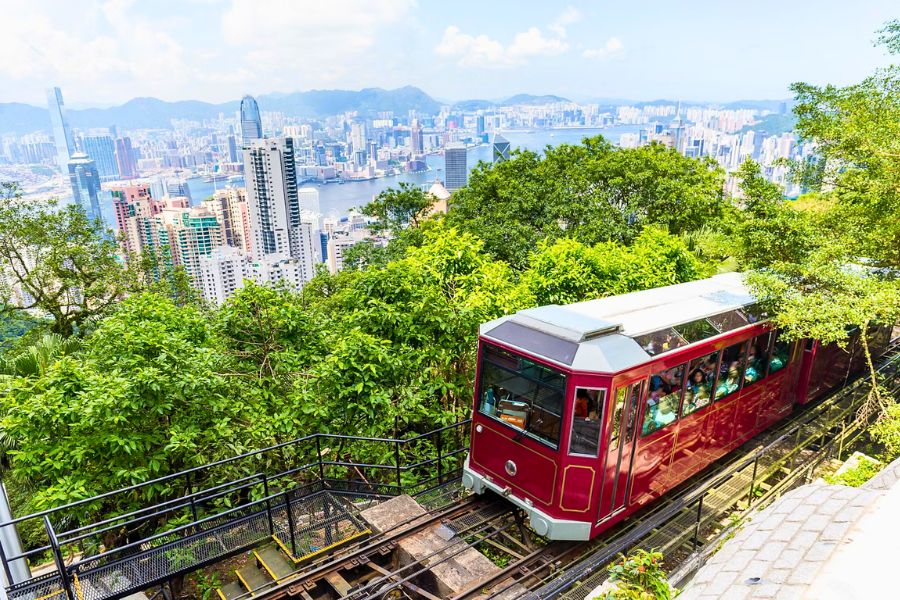 Victoria Peak Tram in Hong Kong